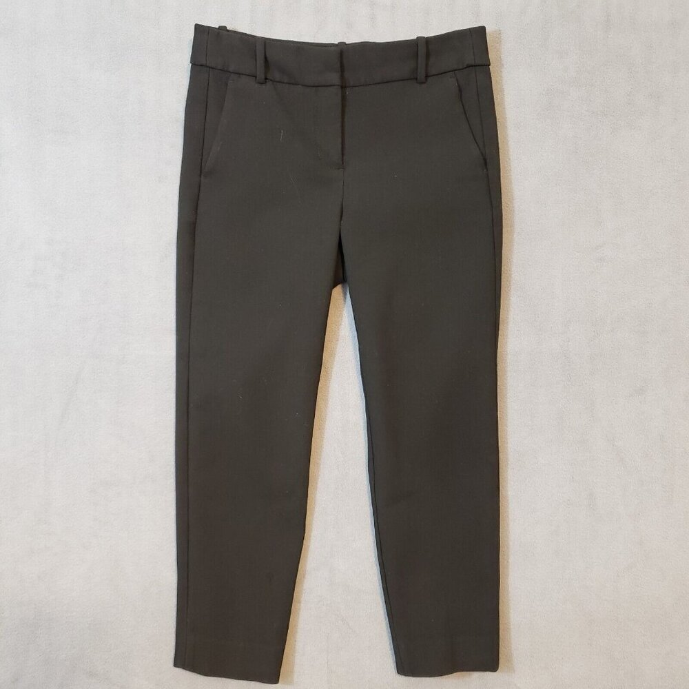 J. Crew Womens Sz 6P petite Black Cameron Slim Dress Pants 30X24 Classic Elegant
